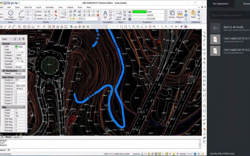 CMS IntelliCAD 8.1 PE DWG kompatibilný CAD software subscription